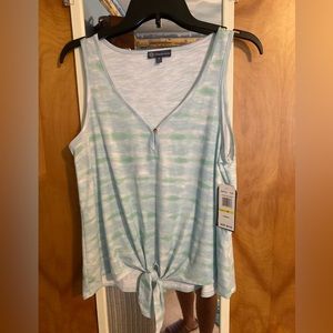 Democracy tie dyed tank top. NWT